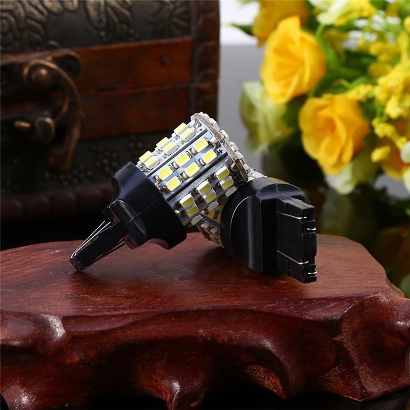 2Pcs 12V T20 7440 7443 64 SMD White 6000K Car-White Light