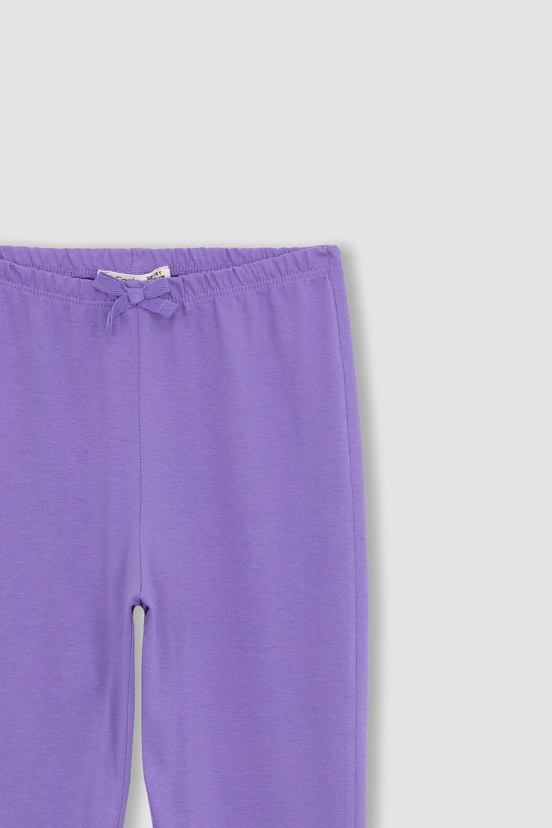Girl Regular Fit Short Sleeve Homewear Knitted Pyjamas - Ecru