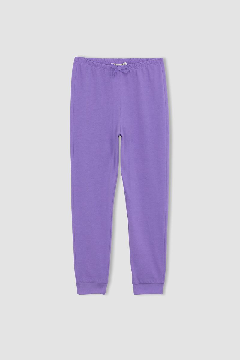 Girl Regular Fit Short Sleeve Homewear Knitted Pyjamas - Ecru