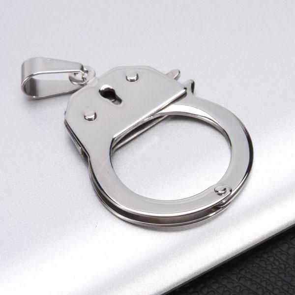 3X Men & Women's  Stainless Steel Handcuff DIY Necklace