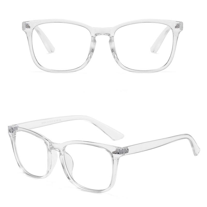 Anti-blue light Glasses flat lens Computer goggles Retro frame square mirror