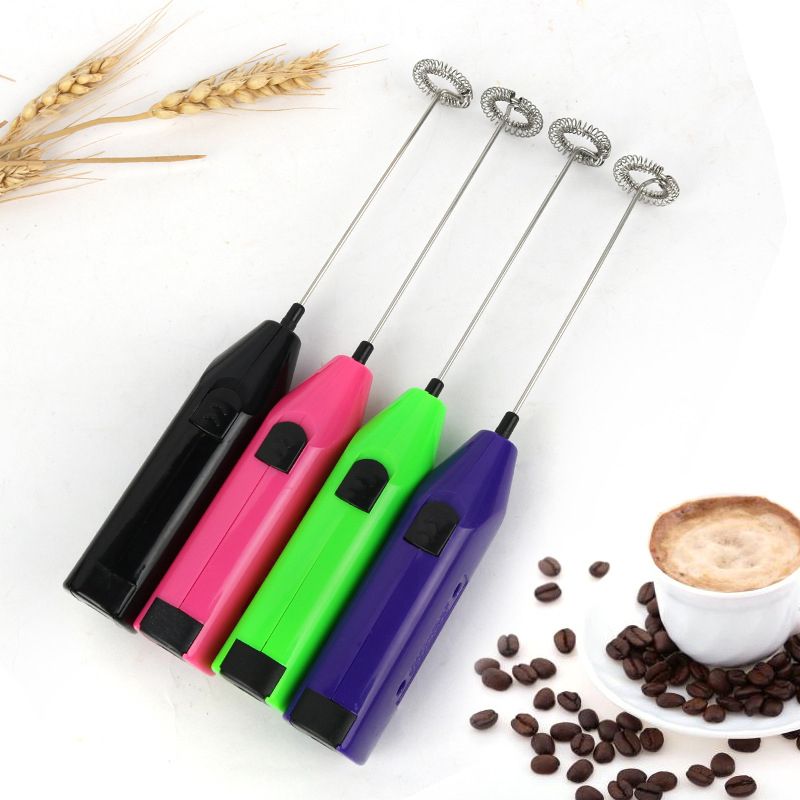 2 Pcs Hand Whisk Mixer Coffee Egg Beater Stainless