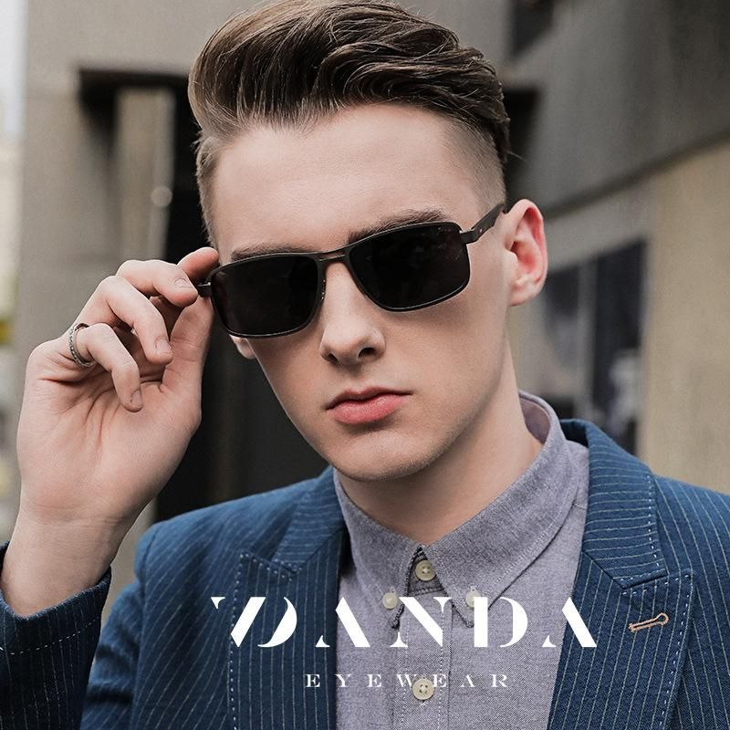 Retro Square Frame Men'S Sunglasses Polarized Sunglasses P16