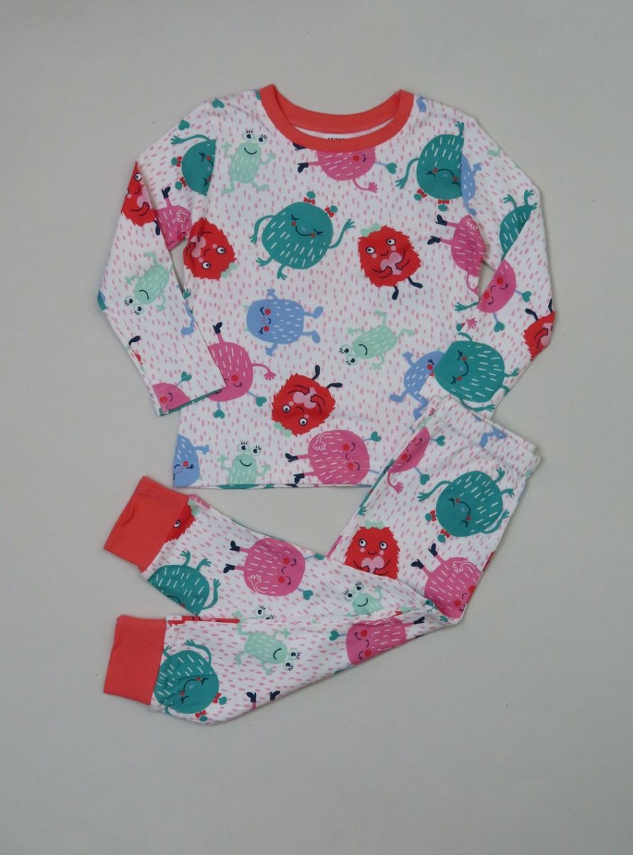 Pyjamas 2 Pack Long Sleeve For Toddler Girls
