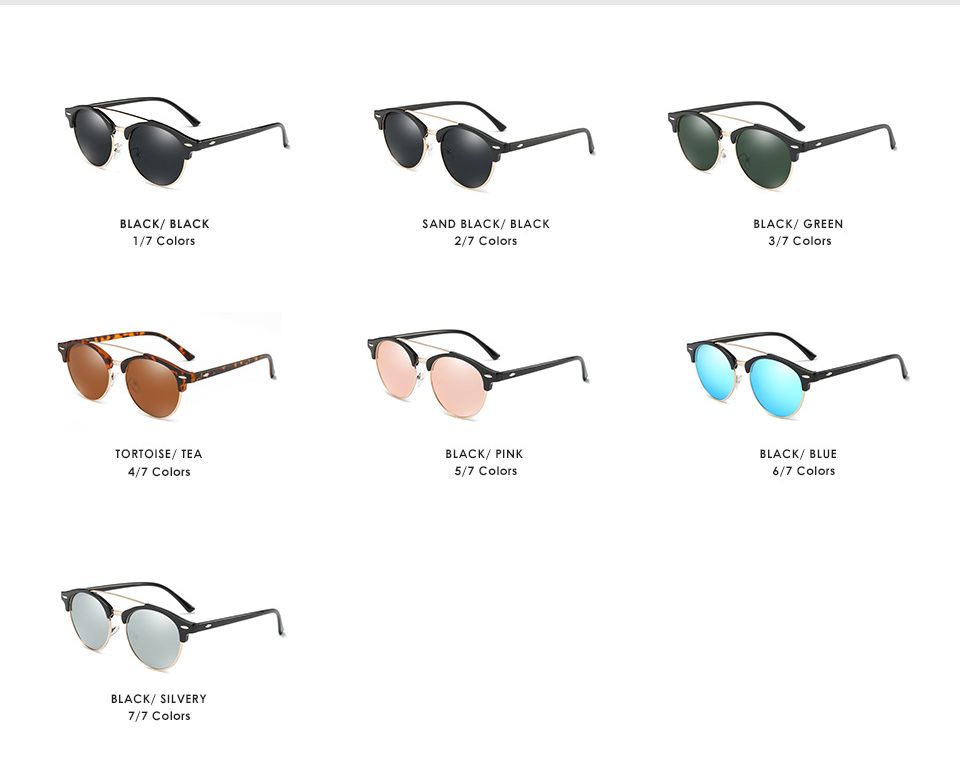 Men's And Women's Polarized Sunglasses Colorful Fashion Sunglasses