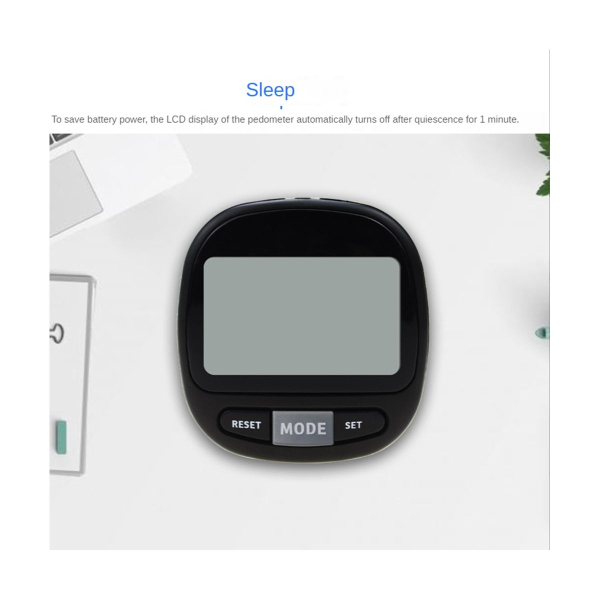 3D Pedometer for Walking with Clip and StrapCalorie Counter 7 Memory Accurate Step Counter for Men Women & Kids