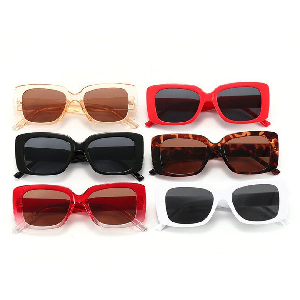 Small Frame Square Sungl Es  Olorful Street S Ing Durable Eyegl Es-Brown-146 * 138mm