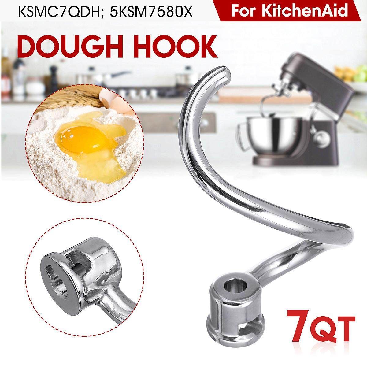 Spiral Dough Hook For KitchenAid Mixer 7 QT KSMC7QDH 5KSM7580X Stainless Steel