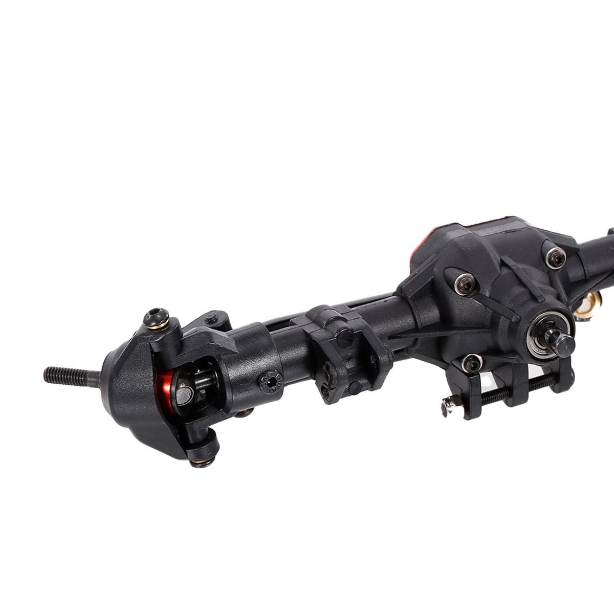 RC Car Front and Rear Bridge Axle Transmission Bridge with Differential 2pcs Metal Drive Shafts for 1/10 RC Crawler Axial SCX10 II 90046 90047