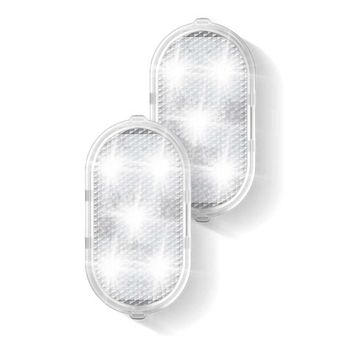2Pcs Door Panel Lights Interior Door Panel Lights Clear