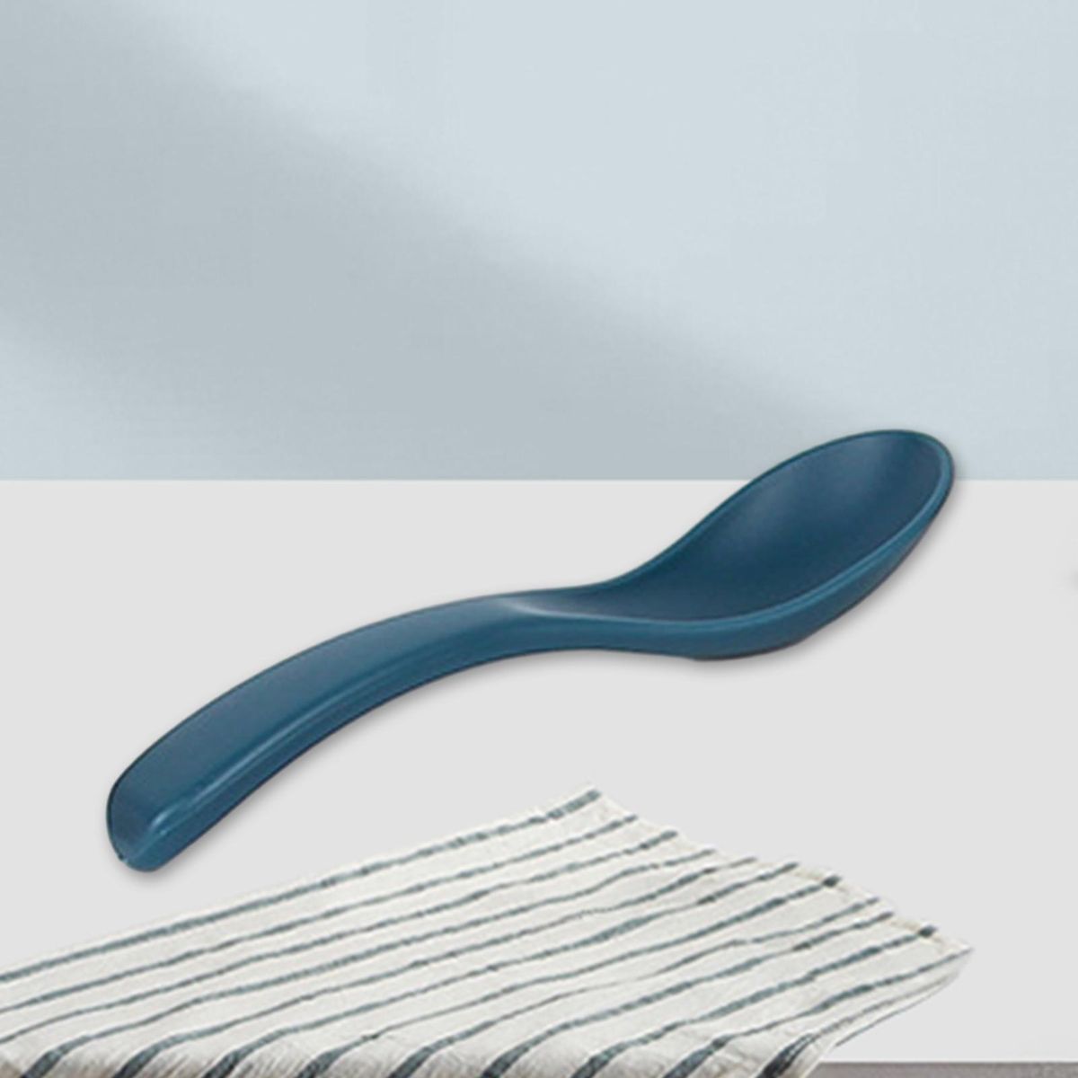 10Pcs Soup Scoops Nordic Style Household Spoons Blue