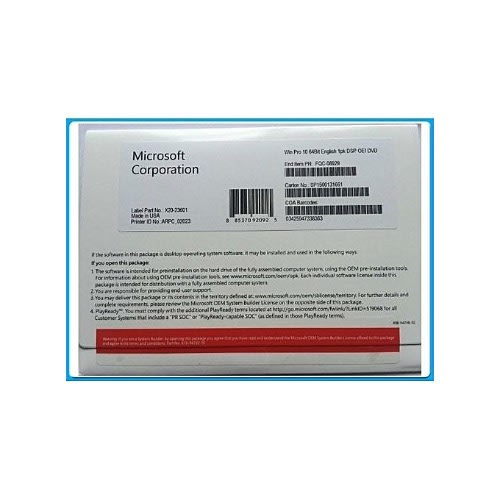 Windows 10 Pro 32/64bit Oem