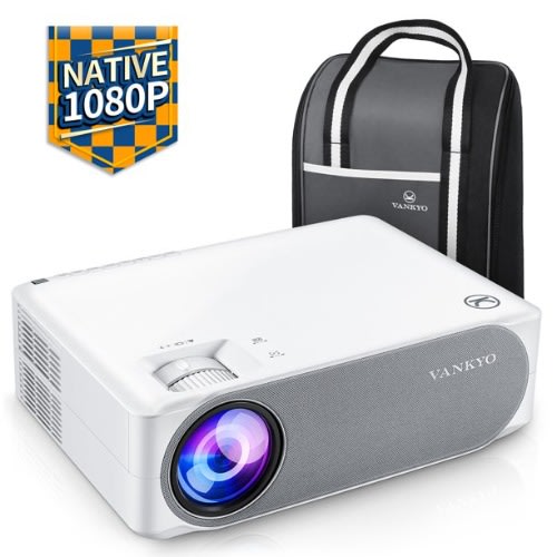 4200 Lms iOS & Android Screen Mirroring - Bluetooth -  Wi-Fi 1080p With Electronic Projector Screen