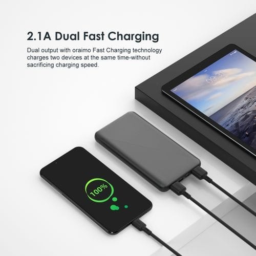 10000mAh Power Bank - Fast Charging 2-output