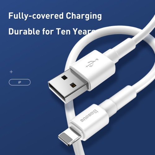 Mini Cable Usb For iPhone - 2.4a 1m - White
