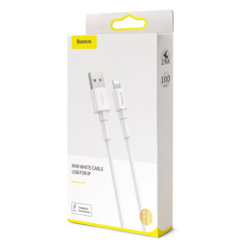 Mini Cable Usb For iPhone - 2.4a 1m - White