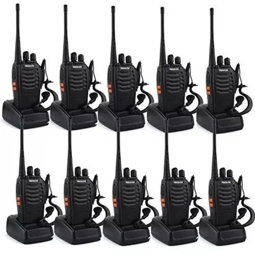 10 BF-888s Walkie Talkie With Earpieces
