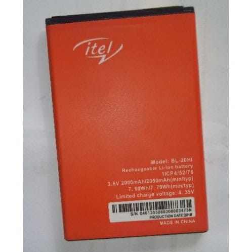 Backup Mobile Phone Battery For Itel - Bl-20hi