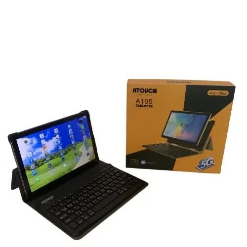 A105 10.1 - 128GB ROM - 4GB RAM - 4G Dual Sim - Golden - Keyboard Case