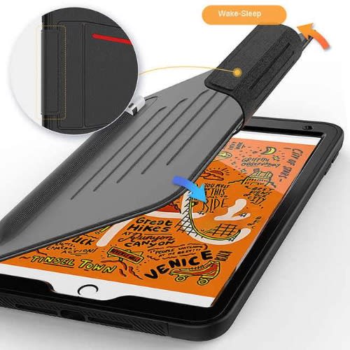 Rugged Full Body Leather Shockproof With  Magnetic Stand Pencil Holder Case For Ipad 10.2