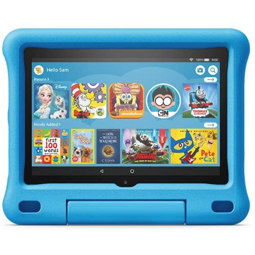 Kid-proof Case For Amazon Fire Hd 8 - 10th Generation - Blue