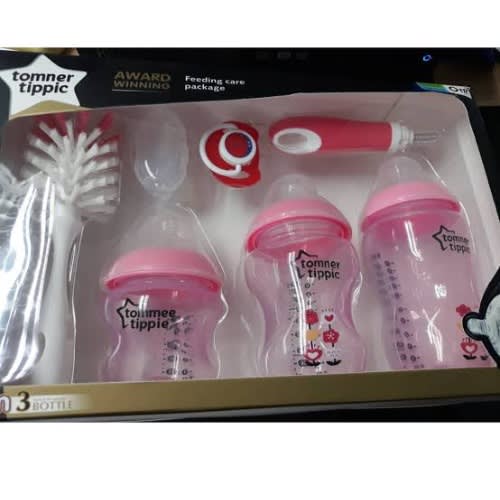 Baby Feeding Bottle Set - Pink
