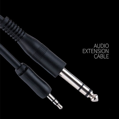 3.5mm Male Aux Jack To 6.5mm Male Aux Jack