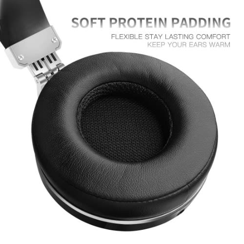 Extra Bass Bluetooth Headphone - On Ear With Mic, 57mm Driver Folding Wireless Headset