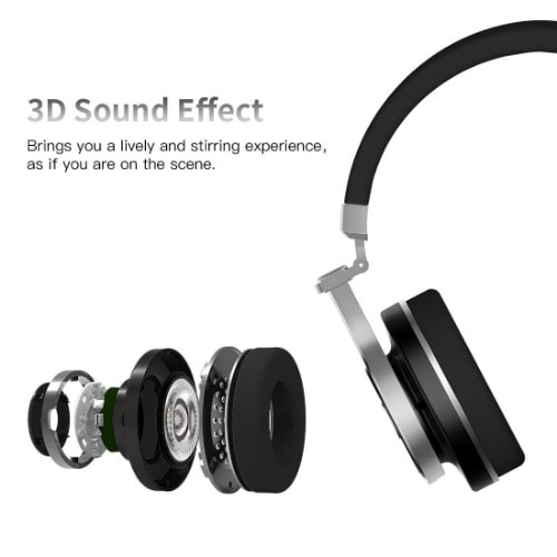Extra Bass Bluetooth Headphone - On Ear With Mic, 57mm Driver Folding Wireless Headset