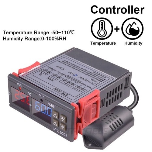 Electronic Hygrostat Thermostat Humidity Temperature Controller Ac 110v-220v