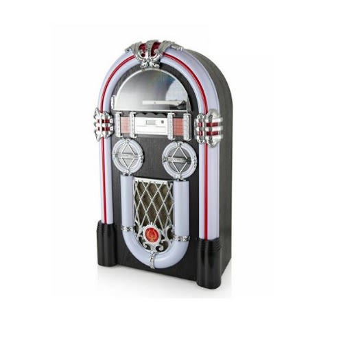 Jukebox With Bluetooth/Wi-Fi Function And CD Player Turntable - Black
