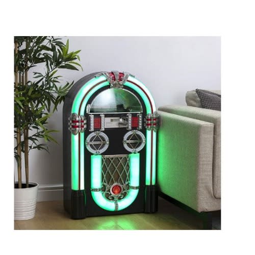 Jukebox With Bluetooth/Wi-Fi Function And CD Player Turntable - Black