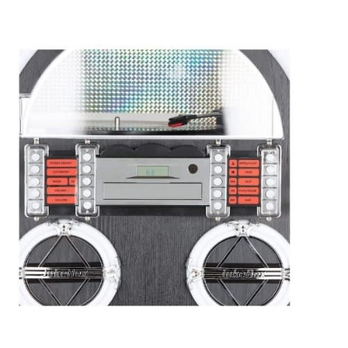 Jukebox With Bluetooth/Wi-Fi Function And CD Player Turntable - Black