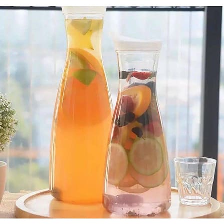 Acrylic Plastic Bottles x 2pcs