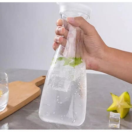 Acrylic Plastic Bottles x 2pcs