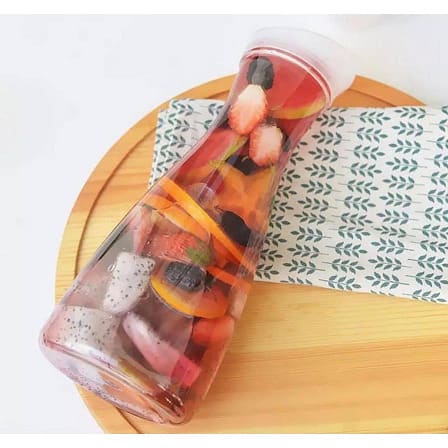 Acrylic Plastic Bottles x 2pcs