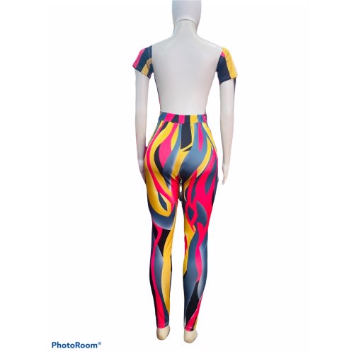 Cut Back Jumpsuit - Multicolour
