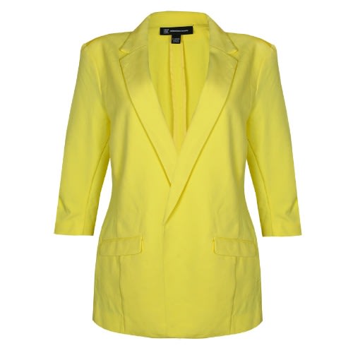 Boyfriend Longline Blazer - Yellow
