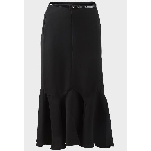 Black Skirt With Belt