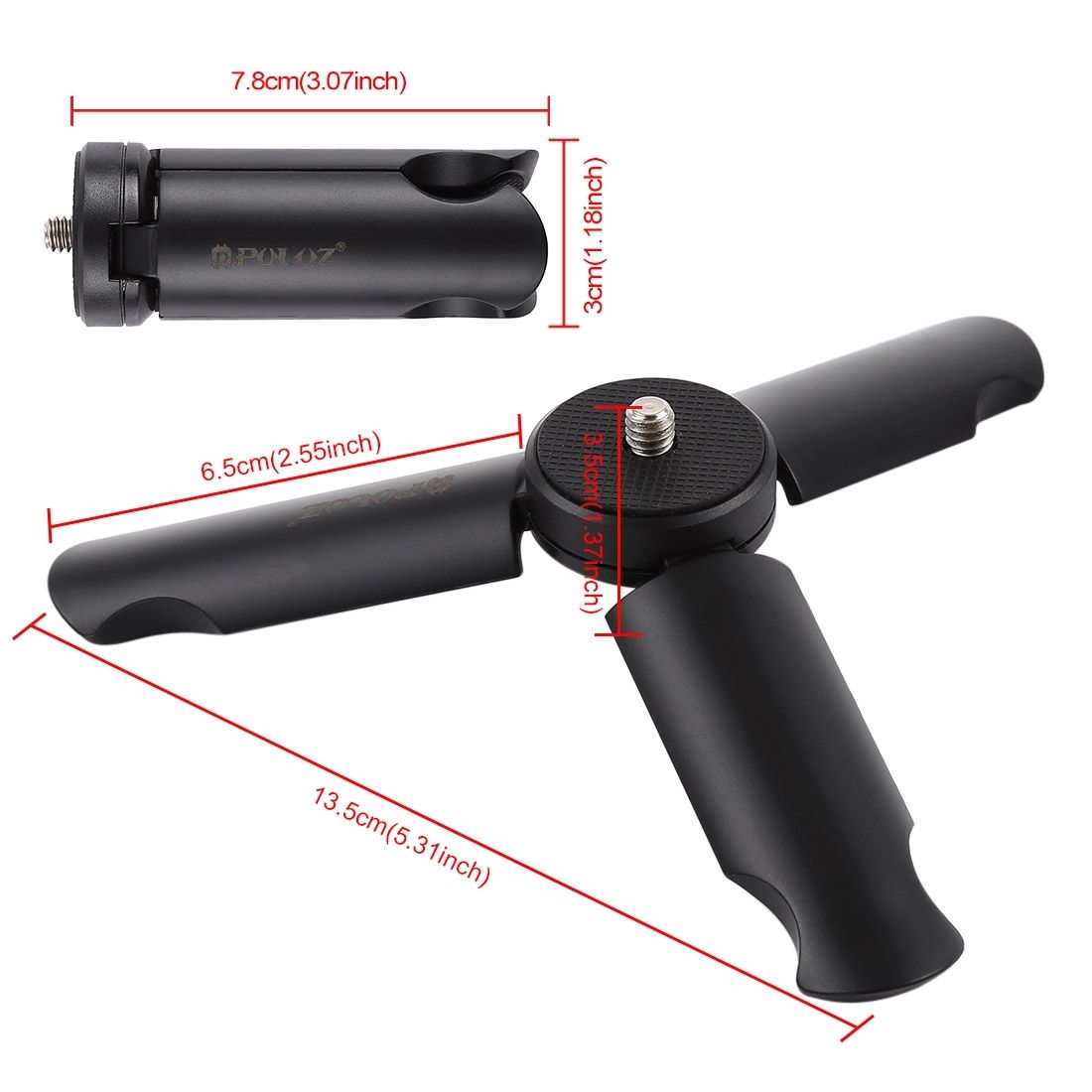 PULUZ Portable Folding Plastic Tripod For GoPro NEW HERO /HERO7 /6 /5 /5 Session /4 Session /4 /3+ /3 /2 /1, DJI Osmo Action, Xiaoyi & Cameras, Cell Phones