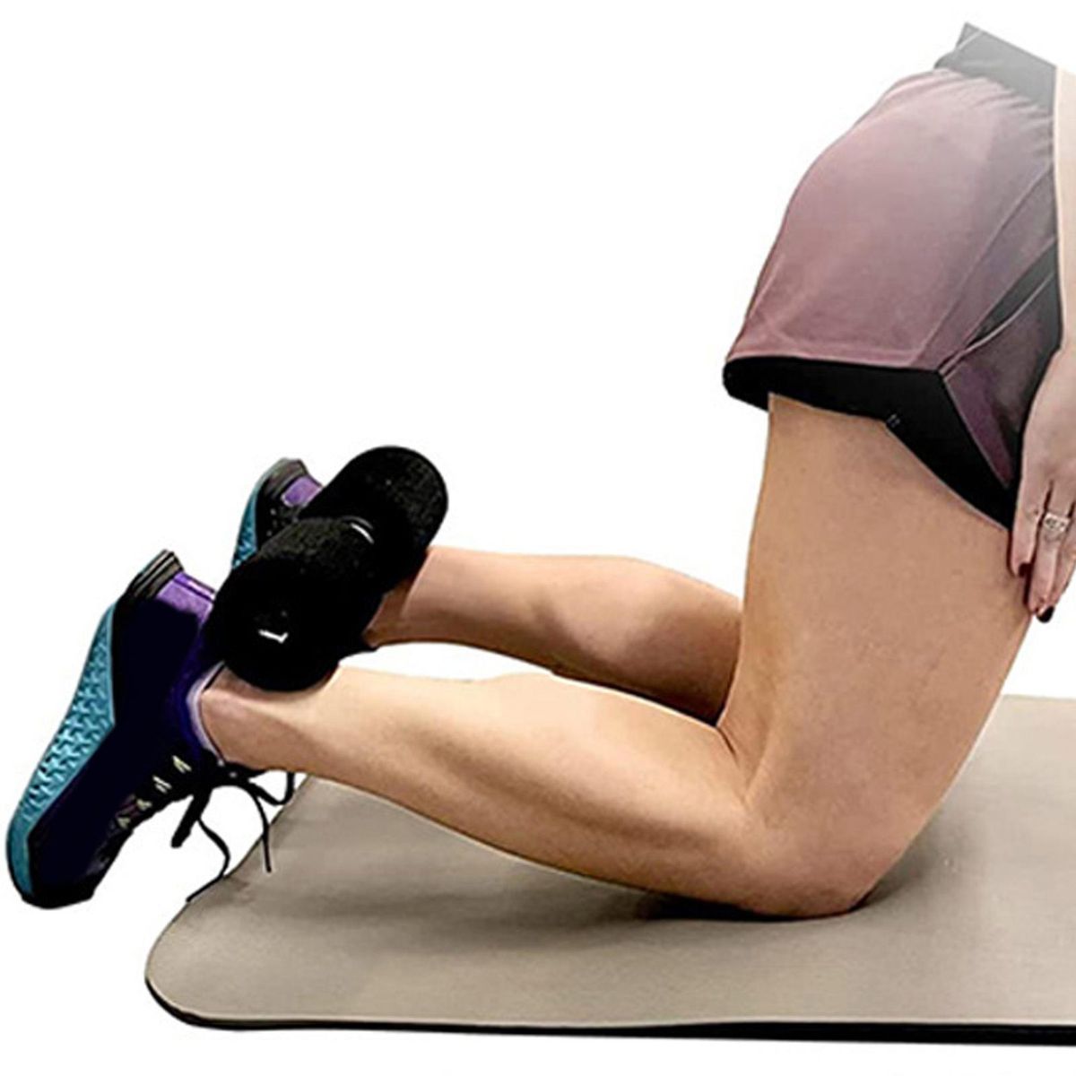 Hamstring Curler Leg Stretcher Workout Strap Black