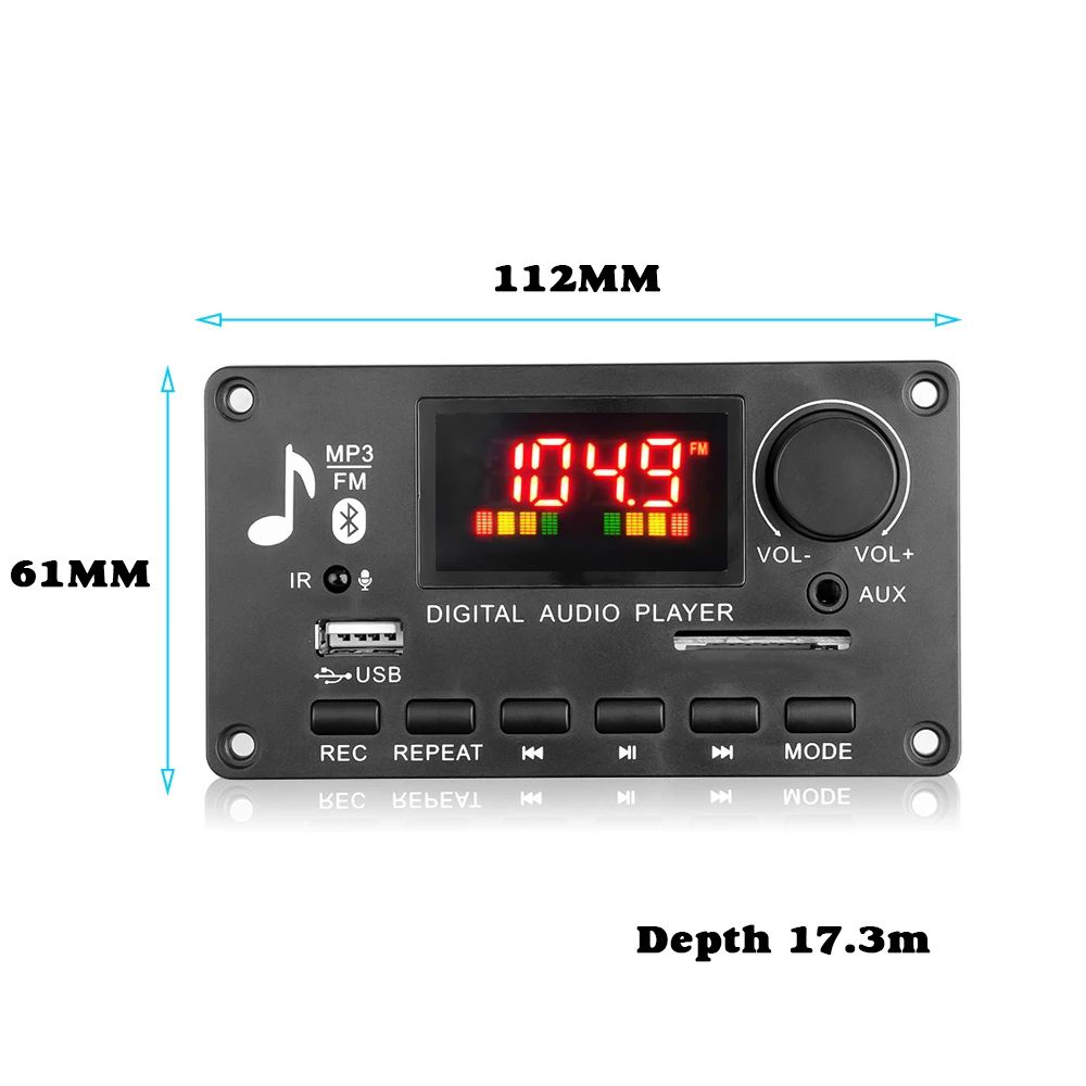 MP3 Player FM Aux Radio Supports Bluetooth-compatible Calls Color Screen
