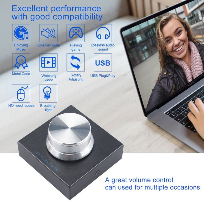 USB Volume Controller PC Computer Speaker Audio