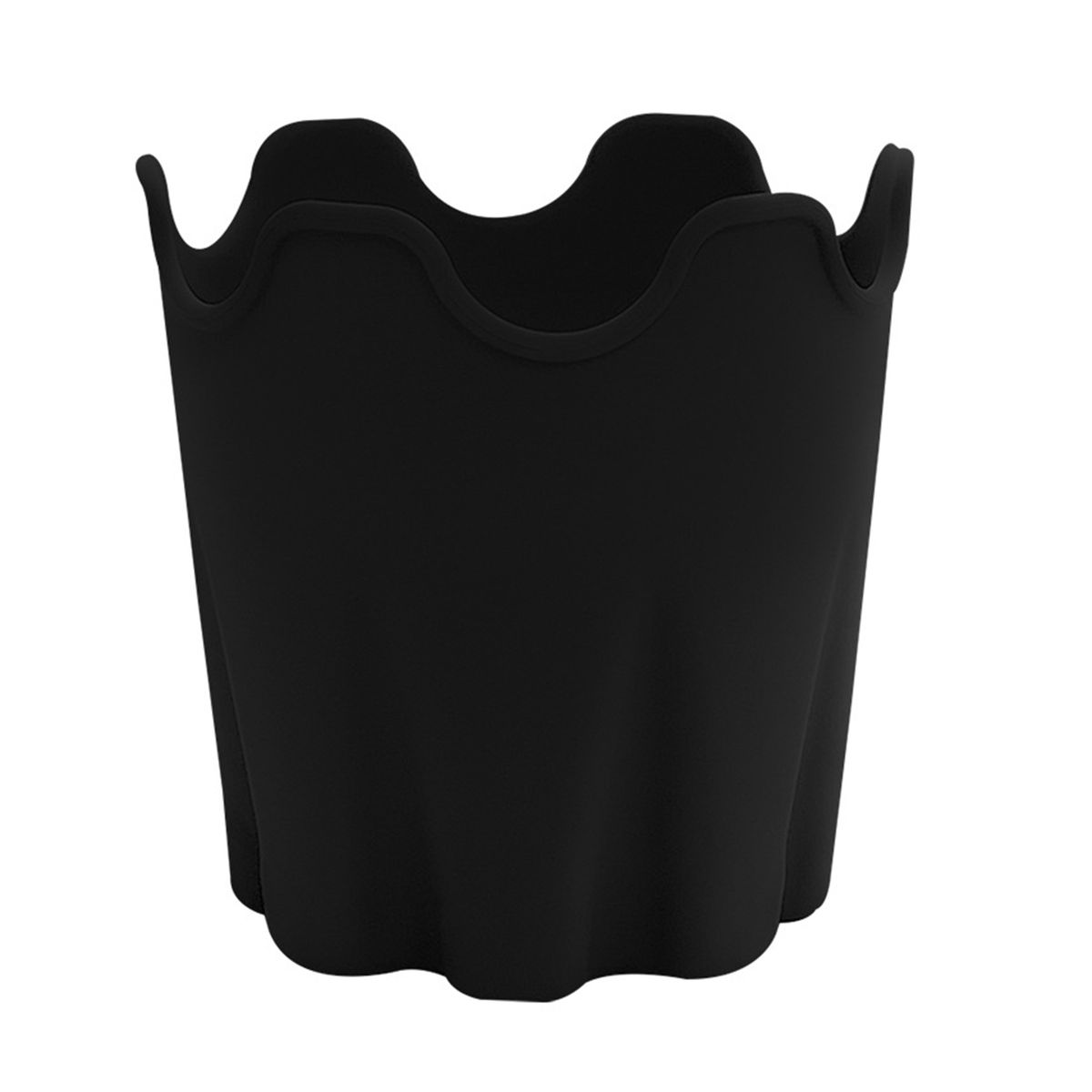 Flower Pot Outdoor Plants Silicone Flower Container Black