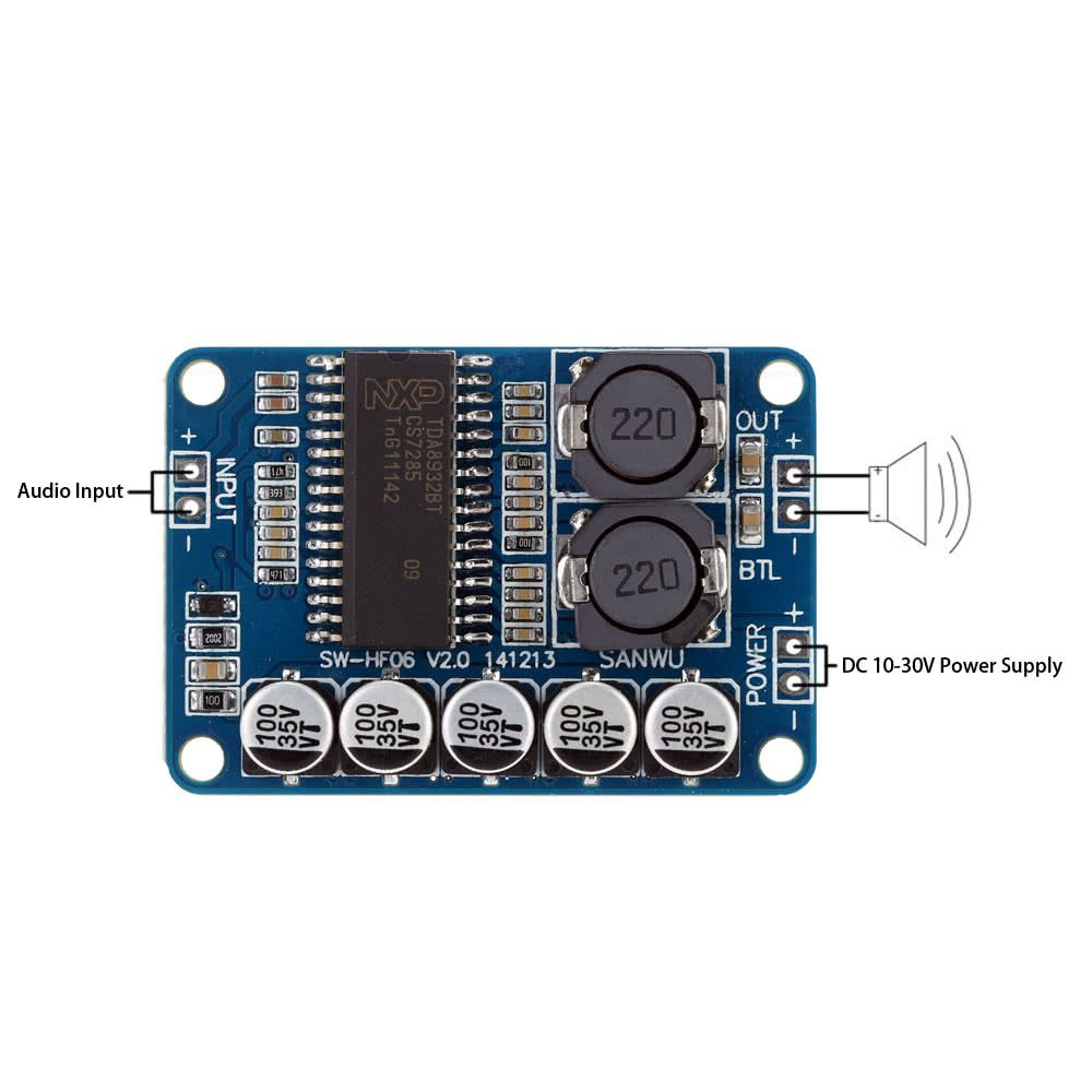 TDA8932 35W Digital Amplifier Board Module Mono AMP High