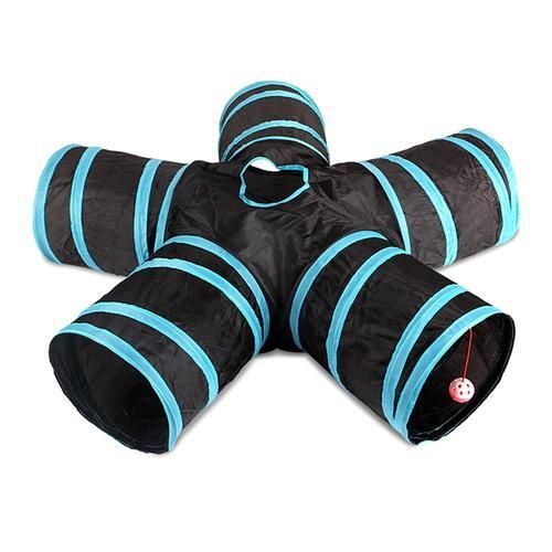Cat Toys Indoor Cat Tunnel 1/5 Way Pet Play Tunnel Collapsible Tunnel Tube Tunnel Peek Hole Toy Pet Toys for Cats Rabbits