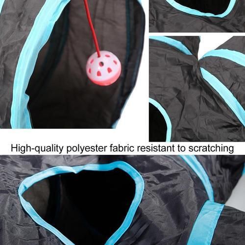 Cat Toys Indoor Cat Tunnel 1/5 Way Pet Play Tunnel Collapsible Tunnel Tube Tunnel Peek Hole Toy Pet Toys for Cats Rabbits