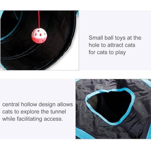 Cat Toys Indoor Cat Tunnel 1/5 Way Pet Play Tunnel Collapsible Tunnel Tube Tunnel Peek Hole Toy Pet Toys for Cats Rabbits