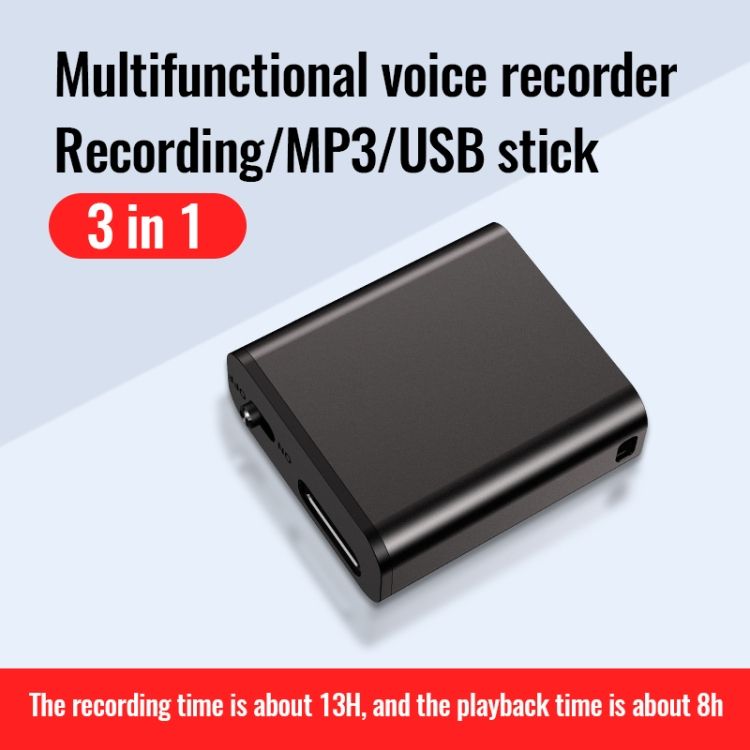 JNN Q8 Portable Smart Voice Recorder 16GB