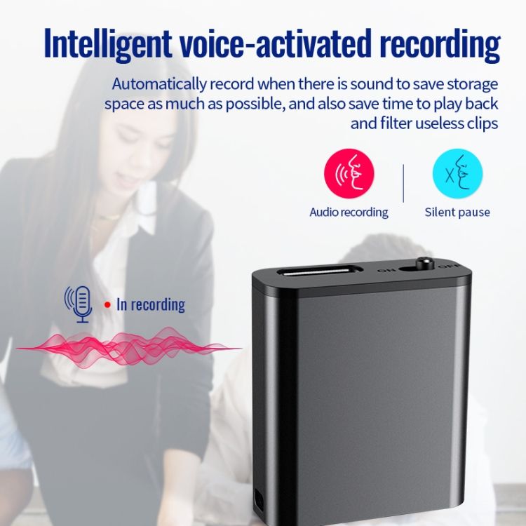 JNN Q8 Portable Smart Voice Recorder 16GB